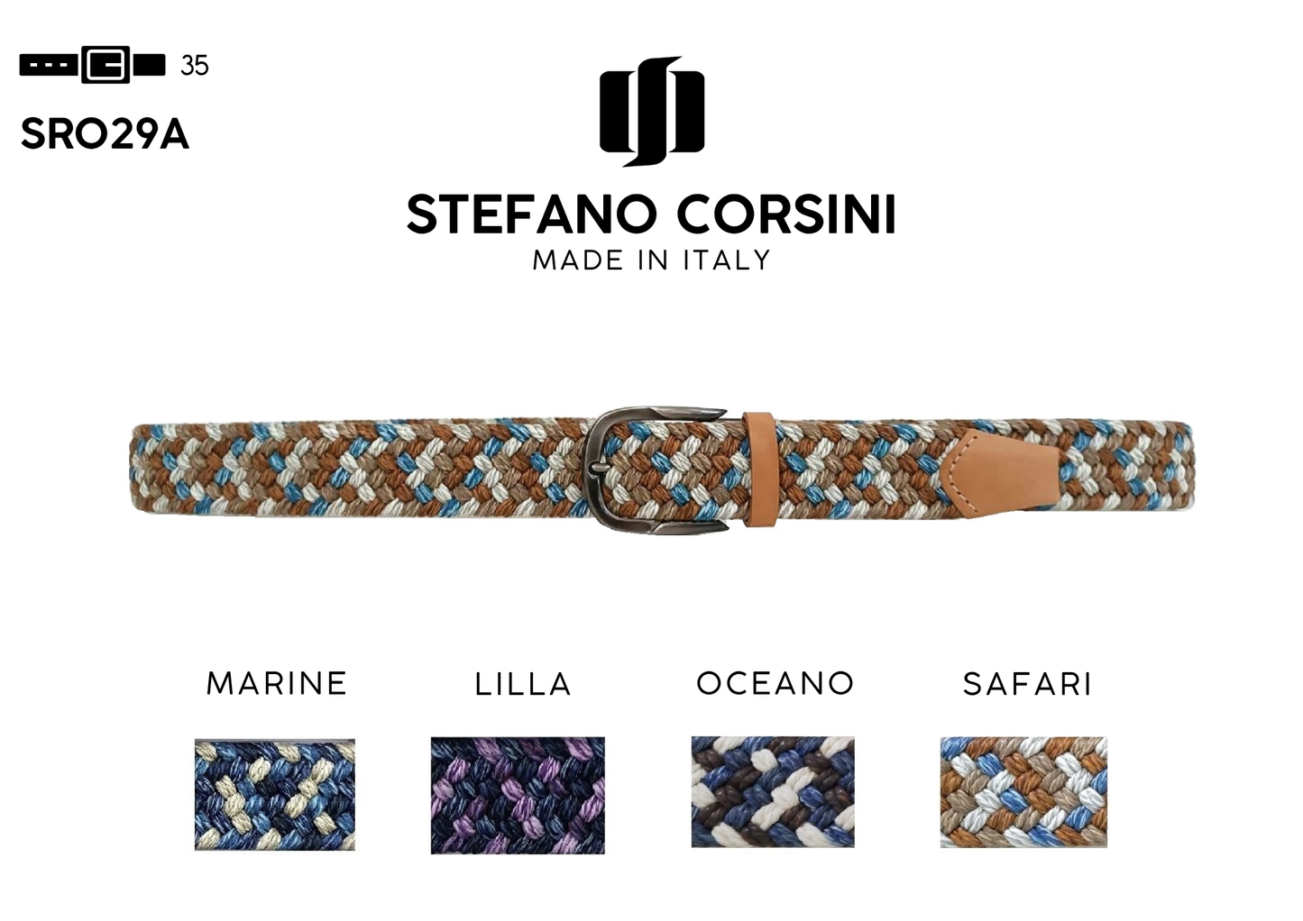 Cintura Uomo Elastica SRO29A